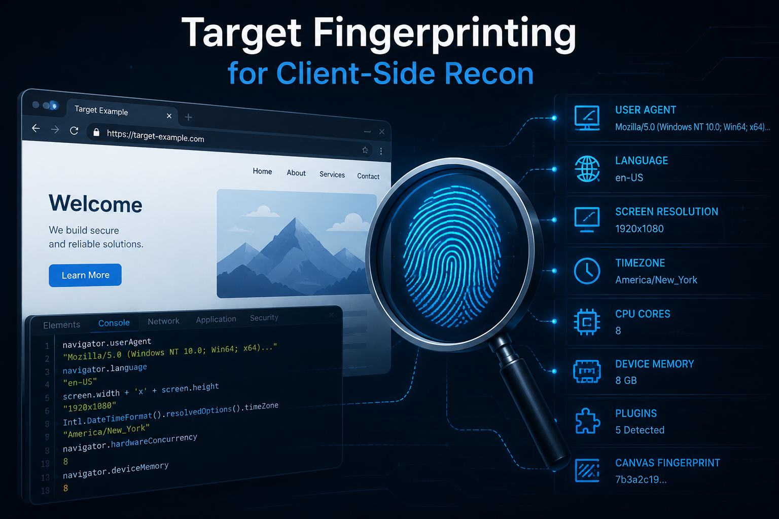 Target Fingerprinting for Client-Side Attacks